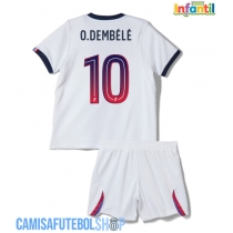 Camisa de time de futebol Paris Saint-Germain Ousmane Dembele #10 Replicas 2º Equipamento Infantil 2026-27 Manga Curta (+ Calças curtas)